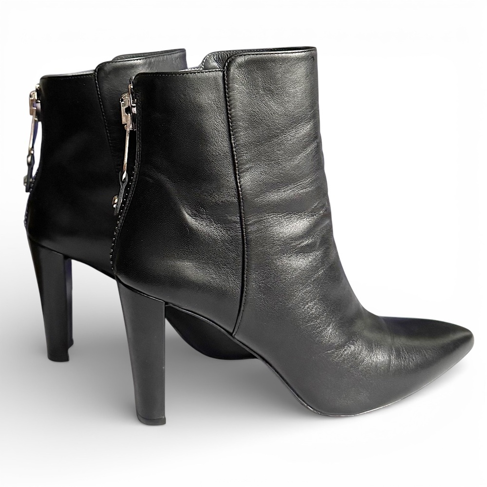 STUART WEITZMAN Mizzip ankle boots black leather size 9 - Picture 6 of 15